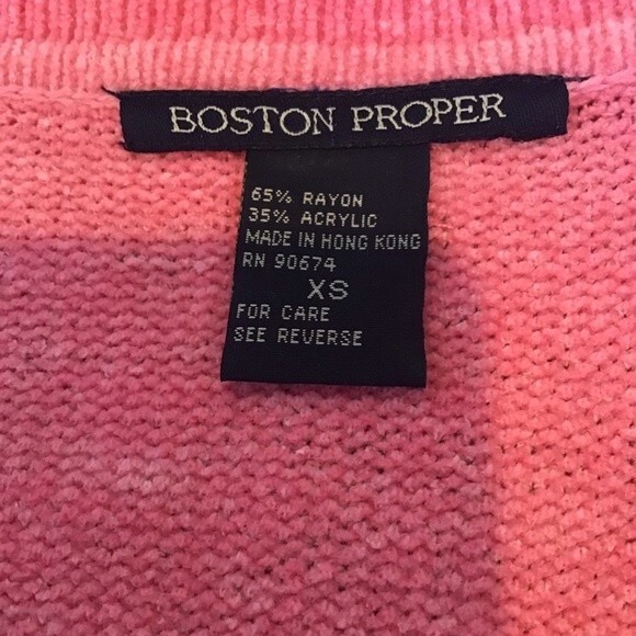 Boston Proper Pink Cardigan Sweater Size XS - Picture 4 of 4